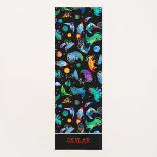 Tapis De Yoga Personnalisation de l'espace d'aquarelle des astro
