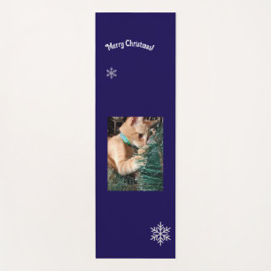 Tapis De Yoga Personnalisation du texte de la photo de Noël pour