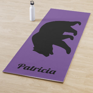 Tapis de yoga personnalisé avec grande silhouette