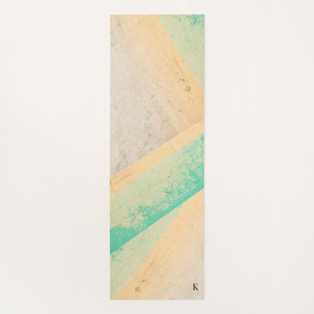 Tapis De Yoga Personnalisé Chic textuel (Dos)