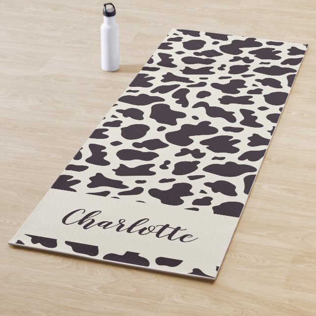 Tapis De Yoga Personnalisé Moderne Vache Imprimer Yoga Mat (En situation)