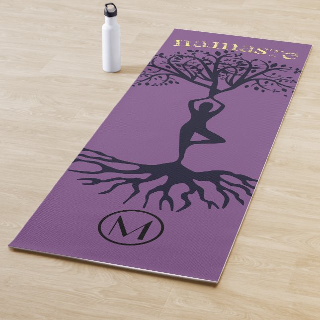 Tapis de yoga personnalisé par couleur faite sur (En situation)