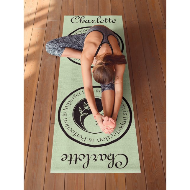 Tapis De Yoga (Personnaliser)Yin Yang Tea Green Workout, Pilates ((Customize)Yin Yang Tea Green Workout, Pilates and Yoga Mat)