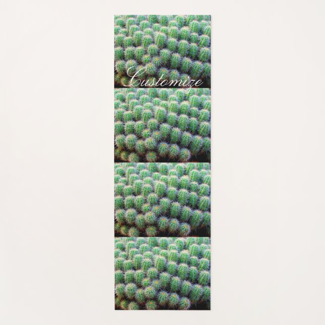 Tapis De Yoga petit baril cactus vert Thunder_Cove (Devant)