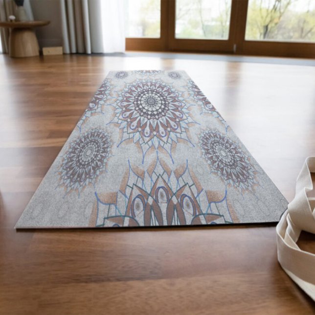 Tapis De Yoga Petit floral blanc tombé à la campagne (Créateur téléchargé)