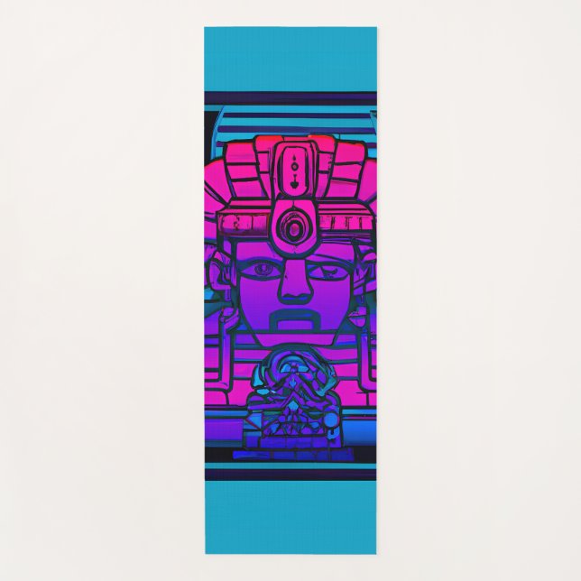 Tapis De Yoga Pharaon Synthwave (Devant)