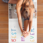 Tapis De Yoga Photo Collage moderne et coloré Meilleur cadeau de<br><div class="desc">Un collage photo moderne et le cadeau coloré "Best Mom Ever" est un cadeau réfléchi et personnalisé pour toute mère. La photo de collage est une collection de différentes images qui ont été arrangées avec art pour former une composition cohésive et visuellement attrayante. Ces photos peuvent présenter des souvenirs chéris,...</div>