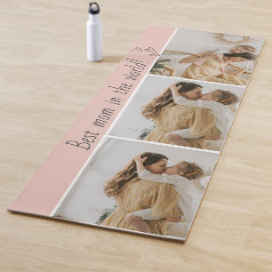 Tapis De Yoga Photo Collage Yoga Mat - Meilleure maman au monde