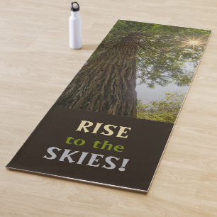Tapis De Yoga Photo inspirante d'un arbre vers le ciel