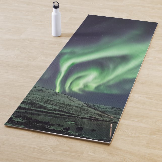 Tapis De Yoga Photo Northern Lights (En situation)
