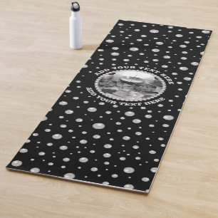Tapis De Yoga Photo personnalisé avec cercle de perles sur fond