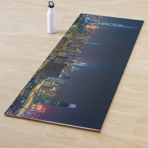 Tapis De Yoga Photographie de paysage urbain vibrant