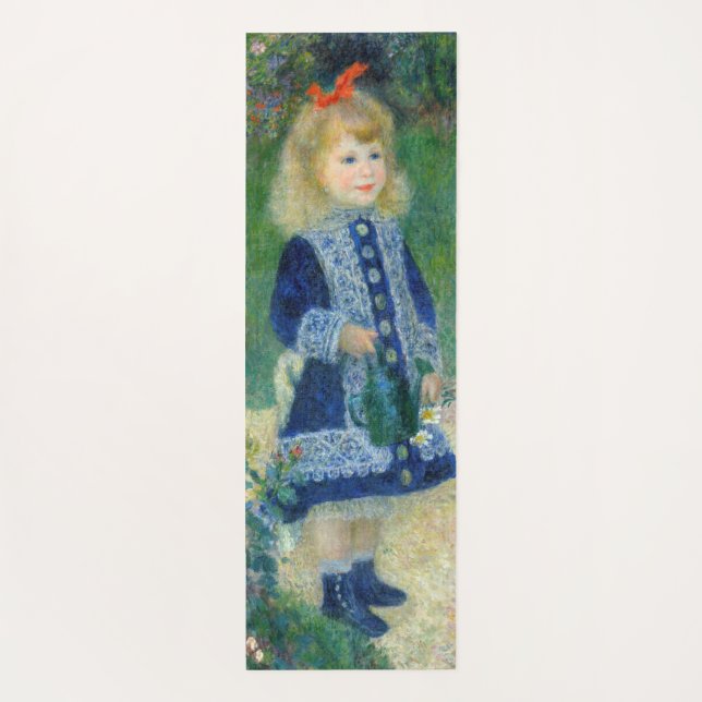 Tapis De Yoga Pierre-Auguste Renoir - Une fille avec une canne d (Dos)