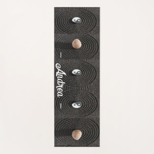 Tapis De Yoga pierre de mer moderne psychédélique personnalisée