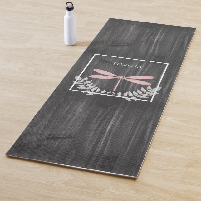 Tapis De Yoga Pink Dragonfly Russe Yoga Mat (En situation)