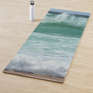 Tapis De Yoga Plage Bord de mer Vagues Sable Fitness Modèle