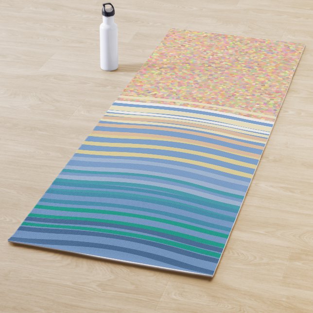 Tapis De Yoga Plage et vagues, sable et mer (En situation)