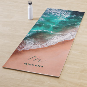 Tapis De Yoga Plage océanique bleu Monogram Yoga Mat