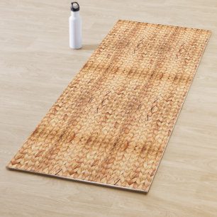 Tapis De Yoga plage rustique île tropicale tissée