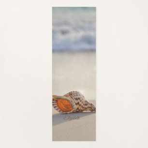 Tapis De Yoga Plage tropicale Océan Sable Coquillage