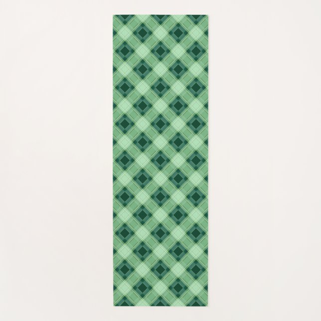 Tapis De Yoga Plaid vert (Devant)