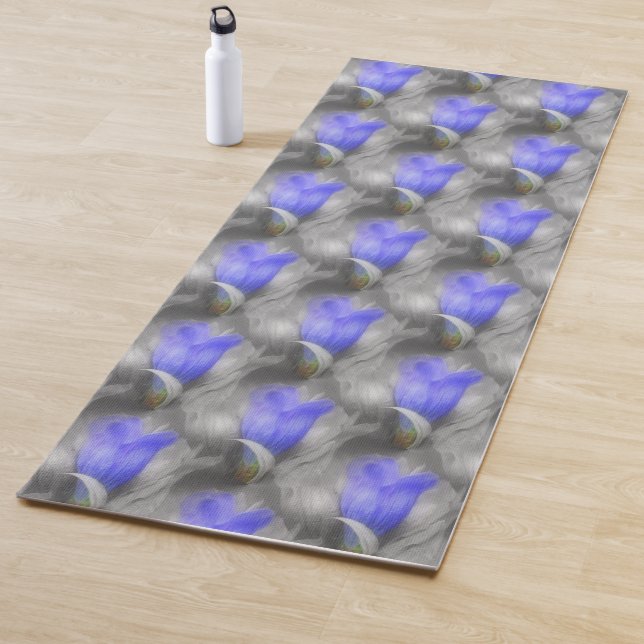 Tapis De Yoga Plaques Blue Gentian (En situation)