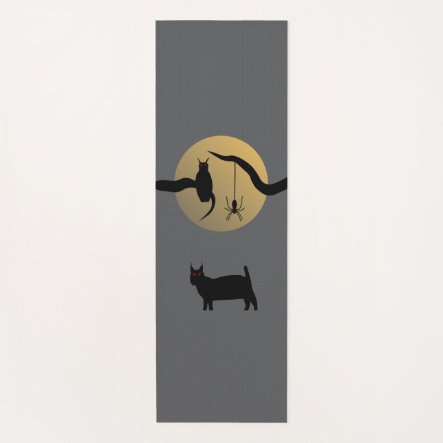 Tapis de yoga pleine lune hantée (Devant)