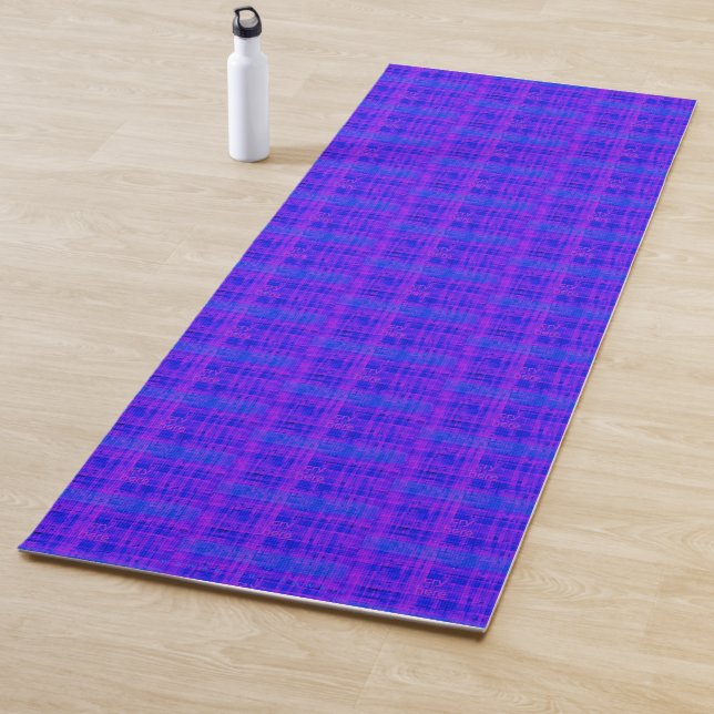 Tapis De Yoga Pleure Ici Violet/Vert, (En situation)