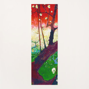 Tapis De Yoga Plum à fleurs (après Hiroshige), Van Gogh