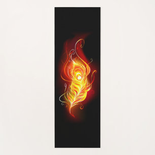 Tapis De Yoga Plumes de paquetage de feu