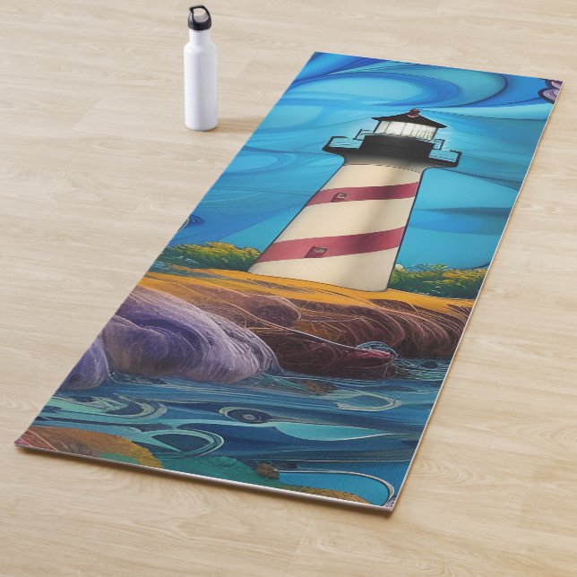 Tapis De Yoga Point phare (En situation)