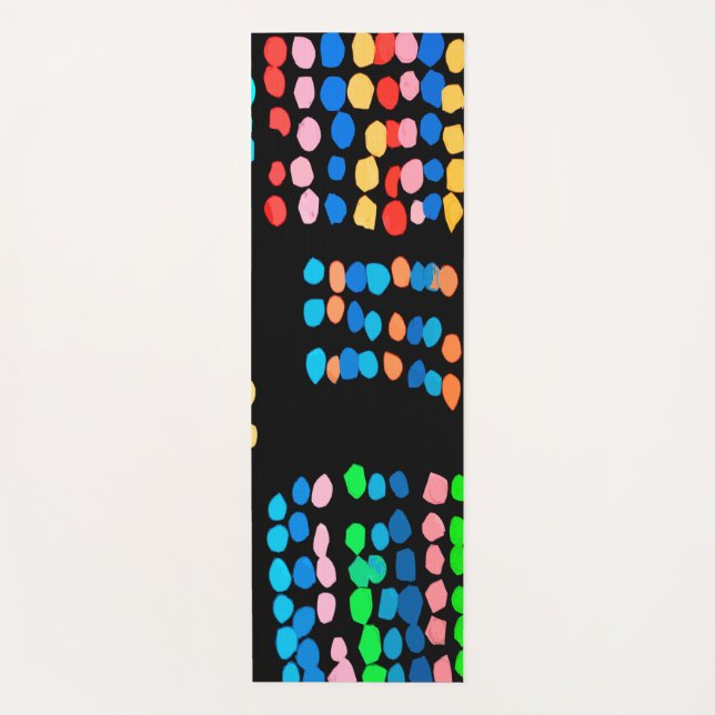 Tapis De Yoga Points colorés (Devant)