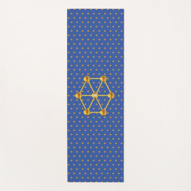 Tapis De Yoga Points Gold Élégants (Devant)