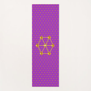 Tapis De Yoga Points Gold Élégants