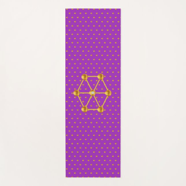 Tapis De Yoga Points Gold Élégants (Devant)