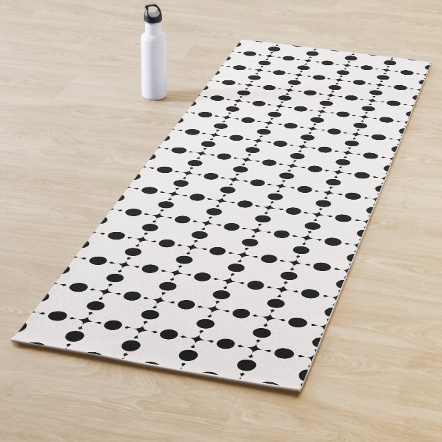 Tapis De Yoga Points noirs, Motif à pois, Points, Pointillé (En situation)