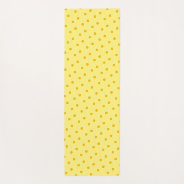 Tapis De Yoga Pois jaune (Dos)