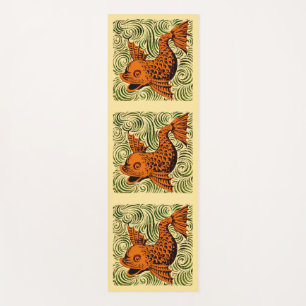Tapis De Yoga Poisson Antique Carrelage Ancien art