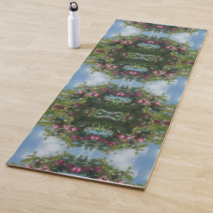 Tapis De Yoga Pommes rouges sur la peinture de l'arbre Abstrait