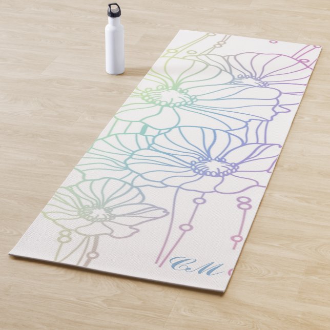 Tapis De Yoga Poppies (En situation)