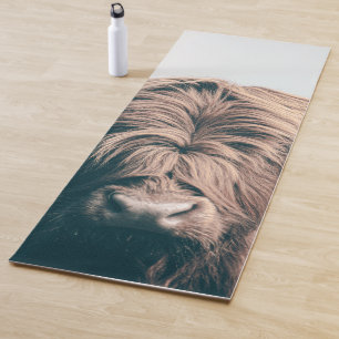 Tapis De Yoga Portrait de vache Highland