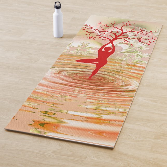 Tapis De Yoga Pose de yoga, eau et arbre (En situation)