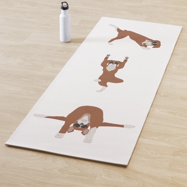 Tapis De Yoga Pose de yoga pour chien de boxe (En situation)