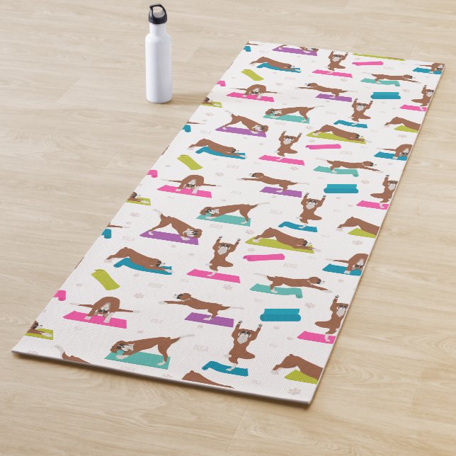 Tapis De Yoga Pose de yoga pour chien de boxe (En situation)