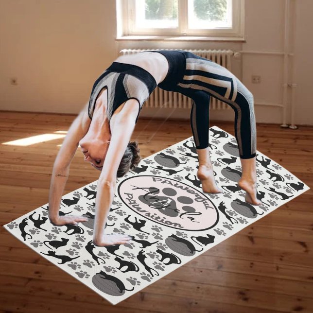 Tapis De Yoga Position Puissante Chat Paw Étirement Yoga Mat (Créateur téléchargé)