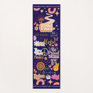 Tapis de yoga Positive Vibes