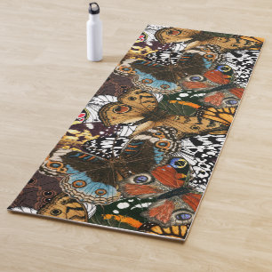 Tapis De Yoga Poster de animal. Ailes papillons.