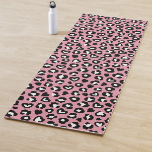 Tapis De Yoga Poster de animal, Léopard Rose, Zones De Cheetah, 