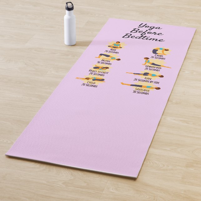Tapis De Yoga Postures de yoga avant le coucher Routine postures (En situation)