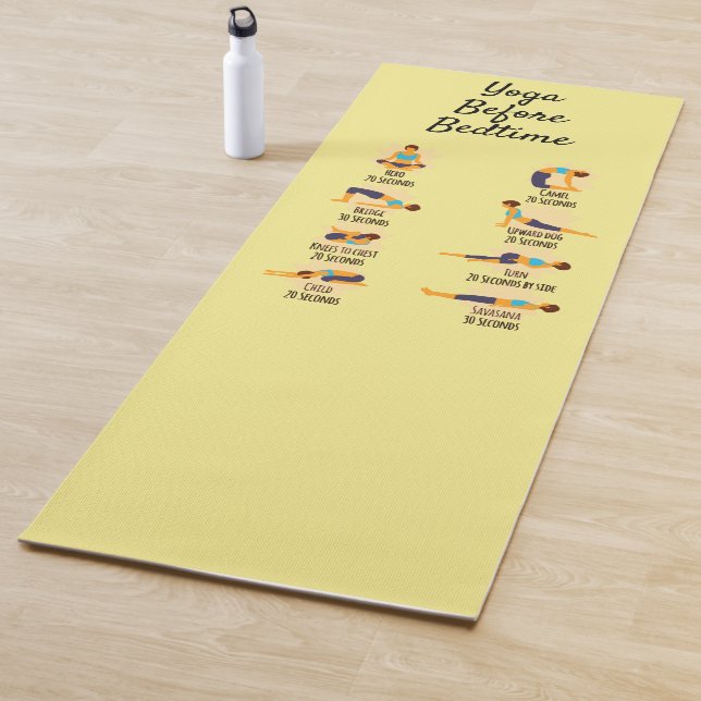 Tapis De Yoga Postures de yoga avant le coucher Routine postures (En situation)